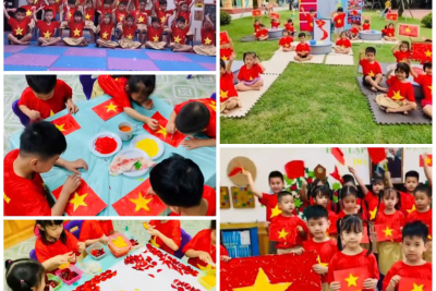 TRƯỜNG MẦM NON XUÂN HÒA TƯNG BỪNG TỔ CHỨC CÁC HOẠT ĐỘNG CHÀO MỪNG 50 NĂM NGÀY GIẢI PHÓNG MIỀN NAM, THỐNG NHẤT ĐẤT NƯỚC (30/4/1975 – 30/4/2025)