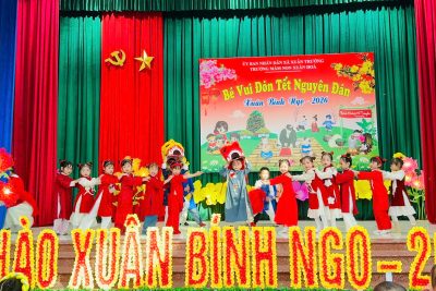 TRƯỜNG MẦM NON XUÂN HÒA TỔ CHỨC THÀNH CÔNG CHƯƠNG TRÌNH TRẢI NGHIỆM “BÉ VUI ĐÓN TẾT NGUYÊN ĐÁN – XUÂN BÍNH NGỌ 2026”
