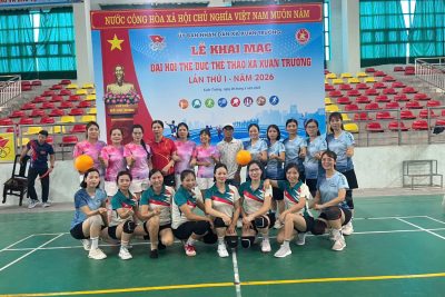 CÁN BỘ, GIÁO VIÊN TRƯỜNG MẦM NON XUÂN HÒA THAM GIA ĐẠI HỘI THỂ DỤC THỂ THAO XÃ XUÂN TRƯỜNG LẦN THỨ I NĂM 2026
