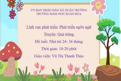 Truyện Quả trứng- Chủ đề Những con vật đáng yêu