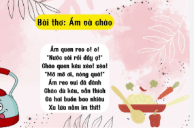Thơ Ấm và chảo- Chủ đề Mẹ và người thân yêu